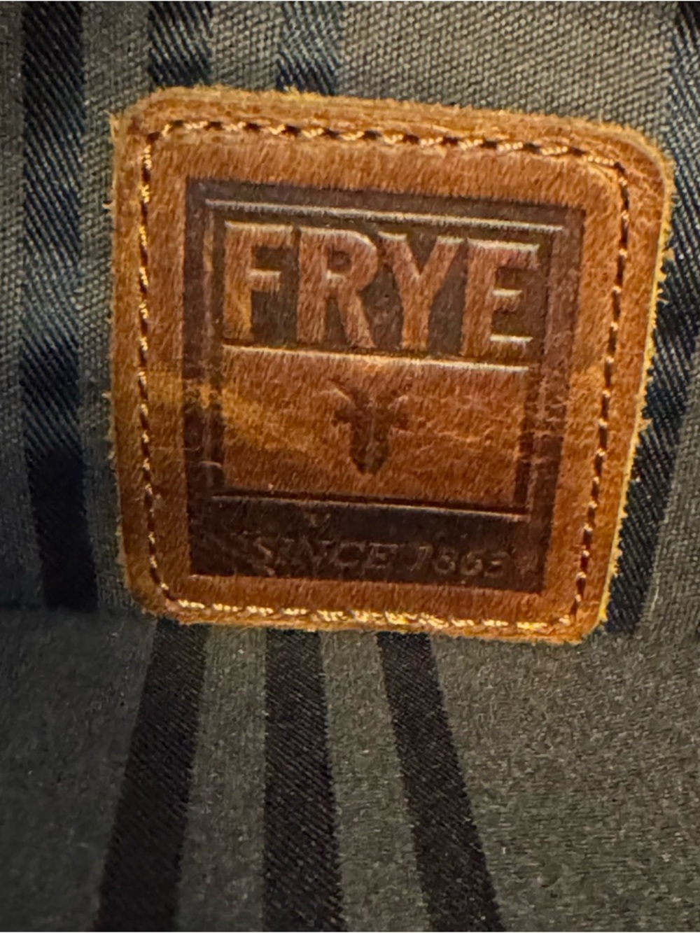 FRYE MELISSA DARK BROWN COGNAC LEATHER SHOULDER TOTE/BAG/PURSE DB138 - Picture 7 of 16